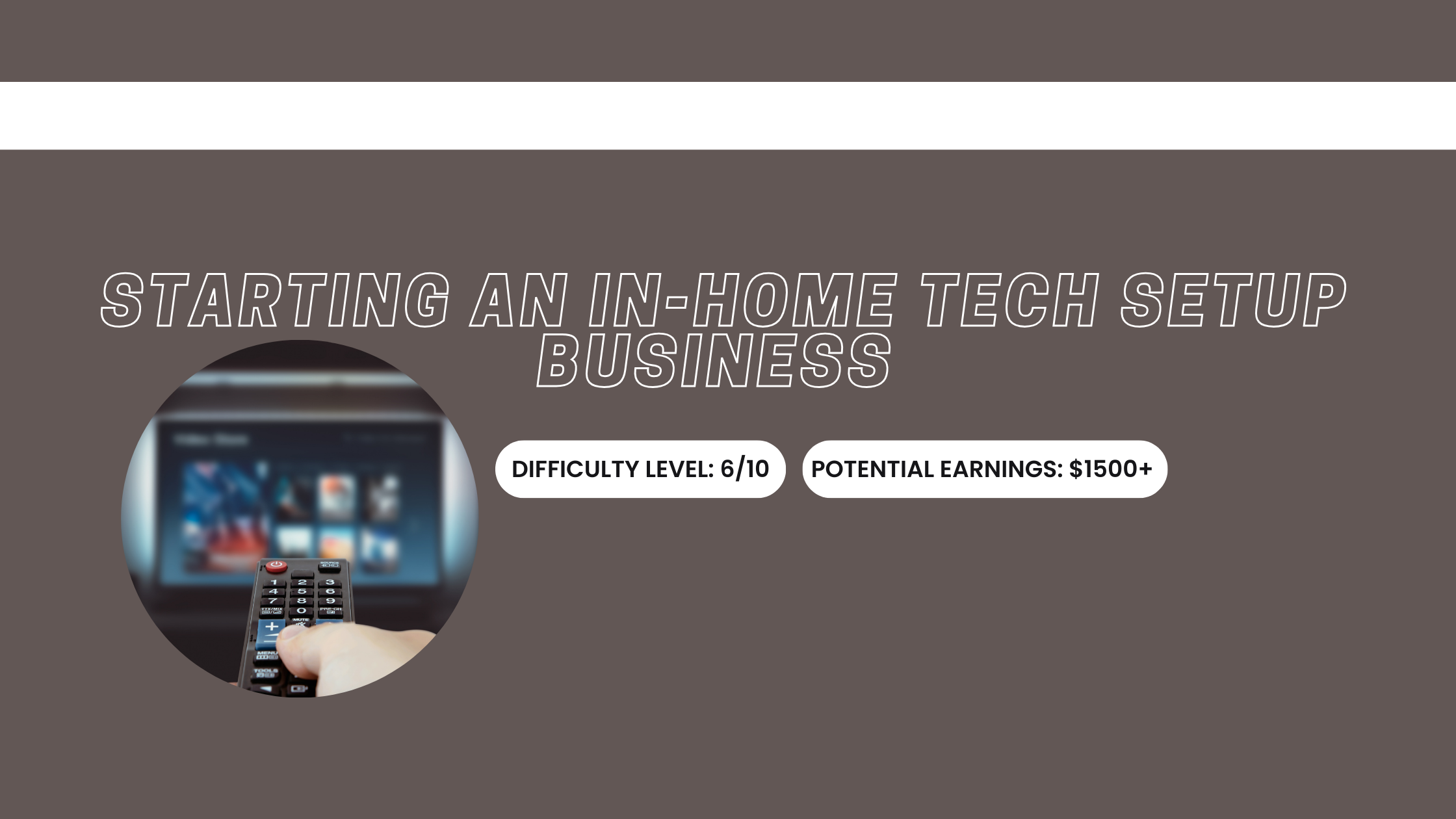 Starting an In-Home Tech Setup Business